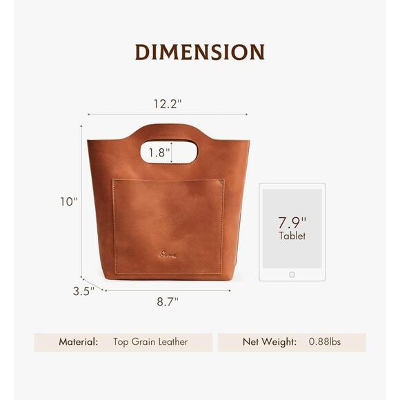 Zone Real Leather Hand Bag - Picture 7 of 9